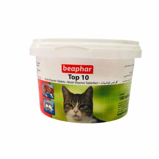قرص مولتی ویتامین گربه مدل TOP 10 برند beaphar