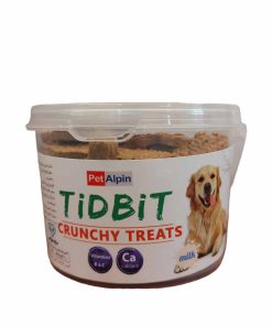مکمل تشویقی سگ کرانچی با طعم شیر برند TiDBiT