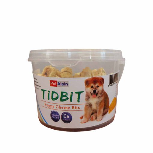 مکمل تشویقی توله سگ طعم پنیر برند TiDBiT