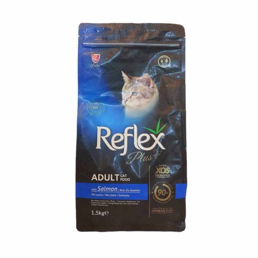 غذای خشک گربه بالغ برند Reflex plus مدل Salmon